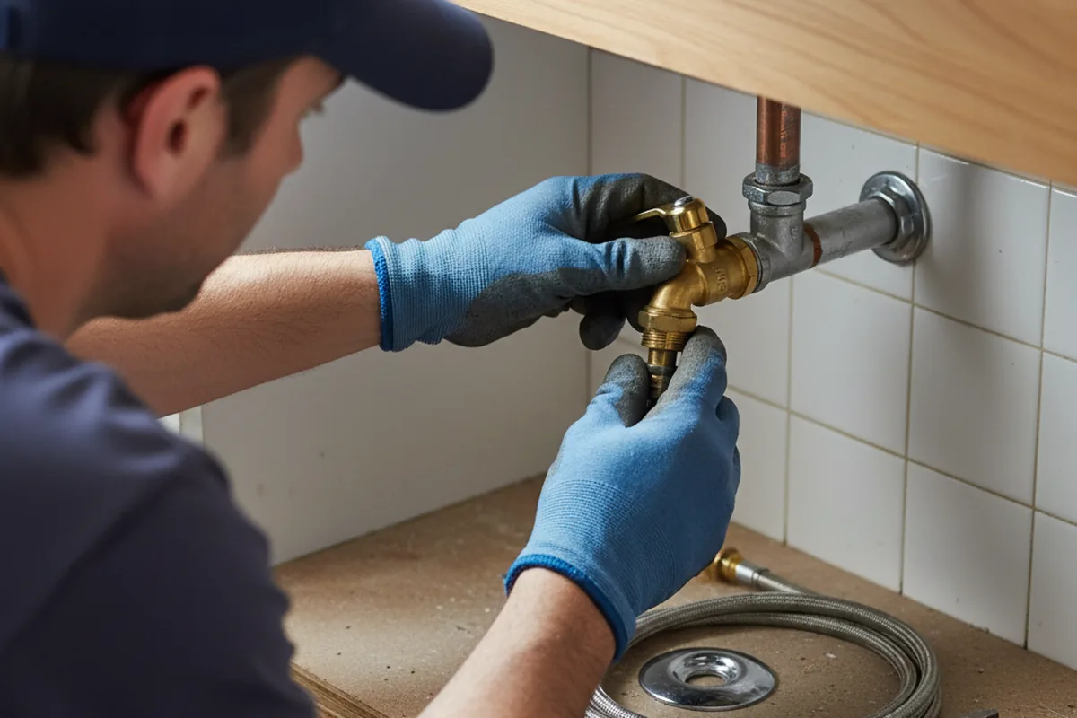Shutoff valve and fitting work during Faucet and Fixture Repair in Mckinney